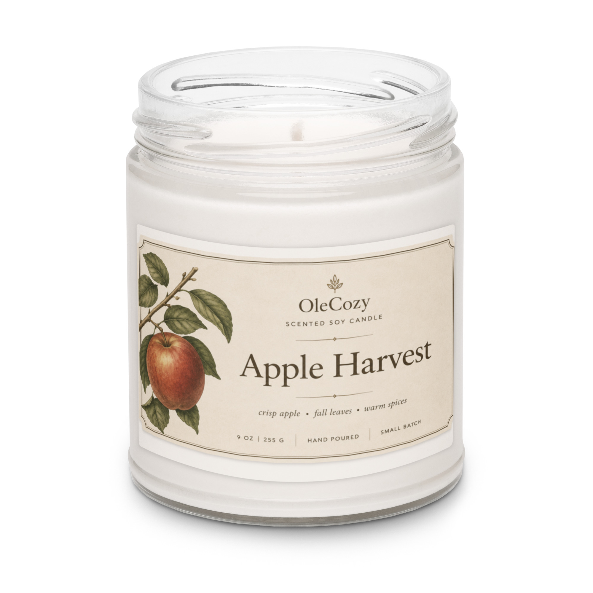 Apple Harvest Scented soy candle