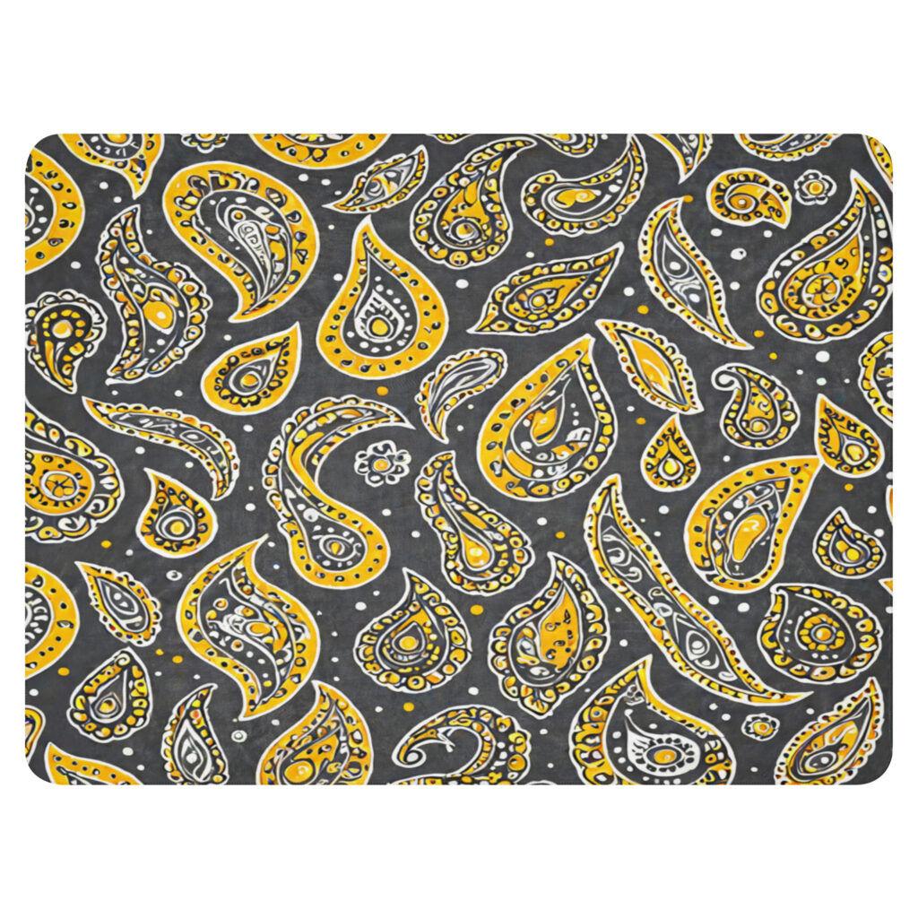 Paisley YG Sherpa blanket