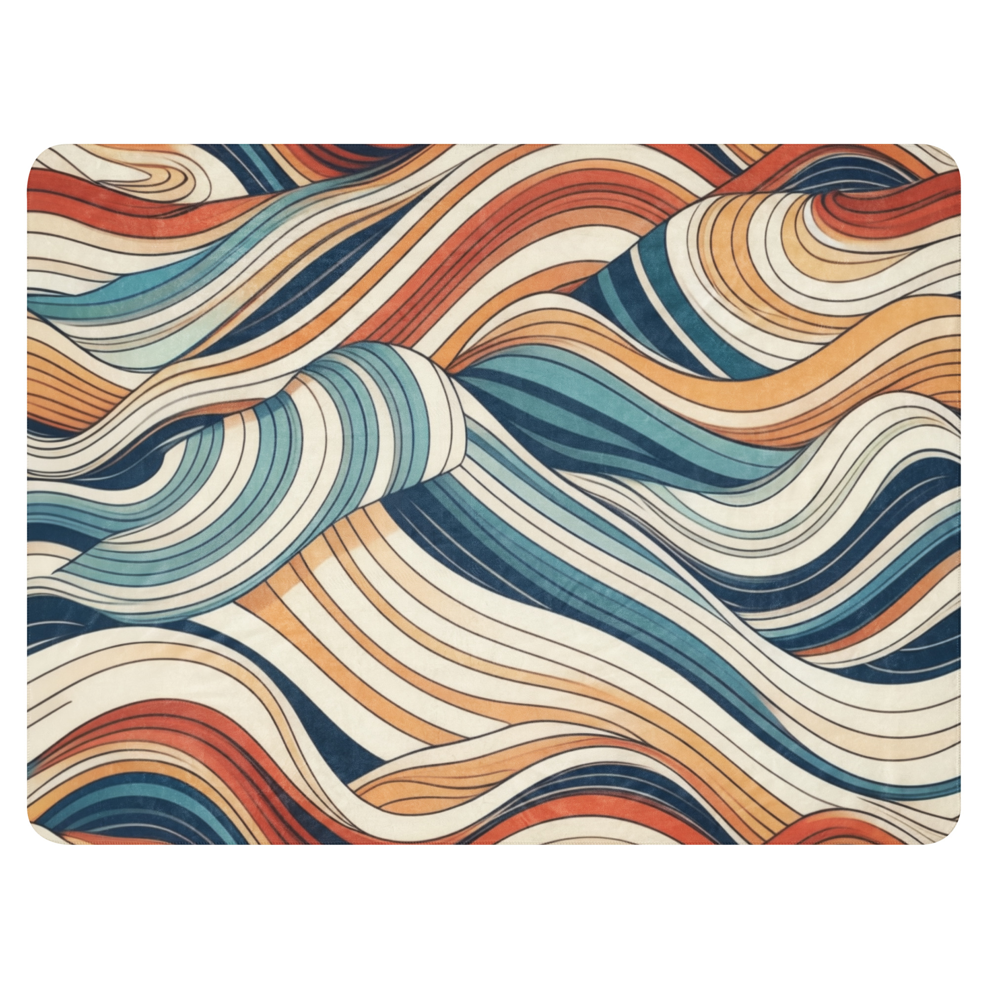 Waves Sherpa blanket